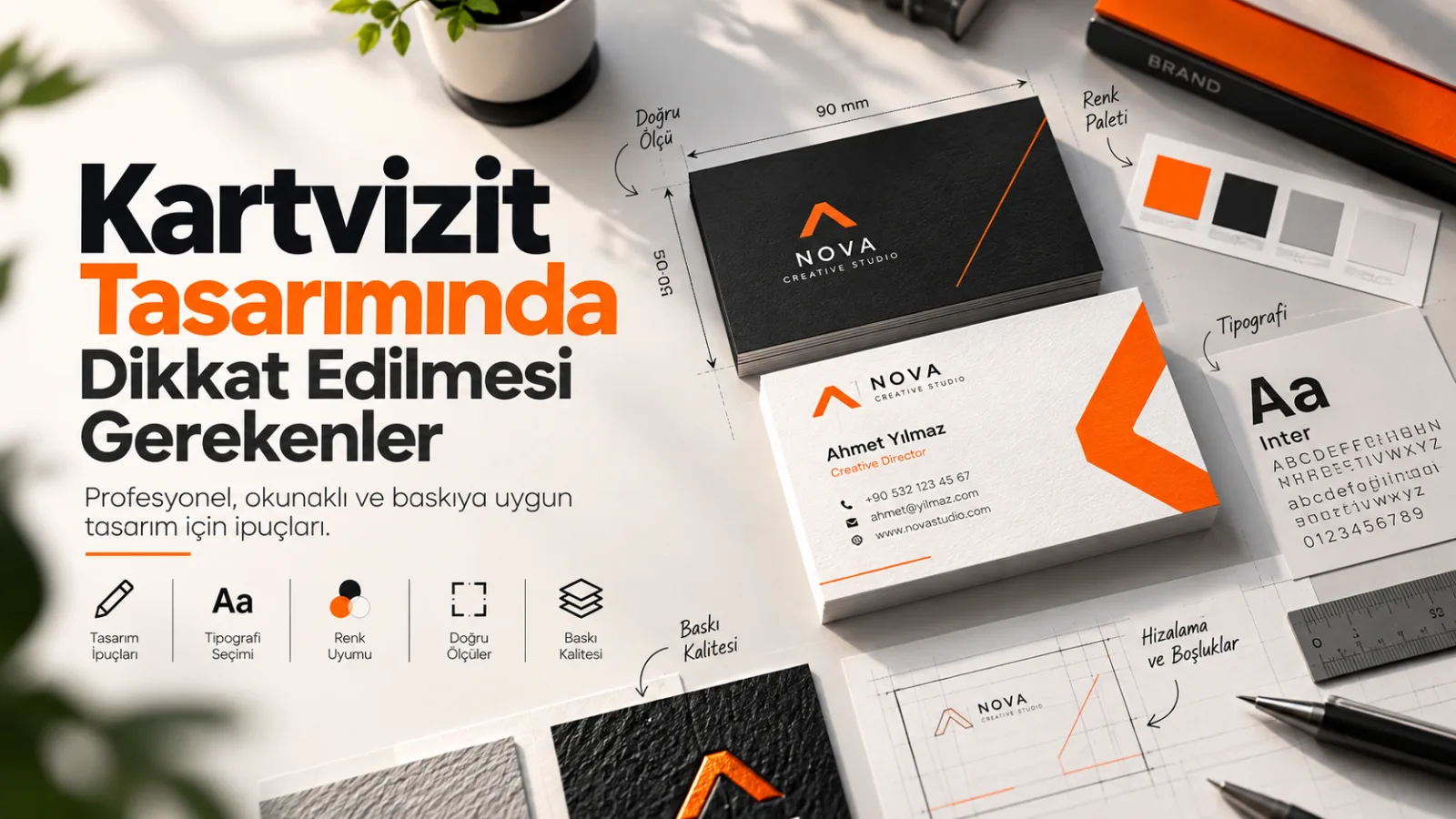 Kartvizit Tasarımında Dikkat Edilmesi Gerekenler