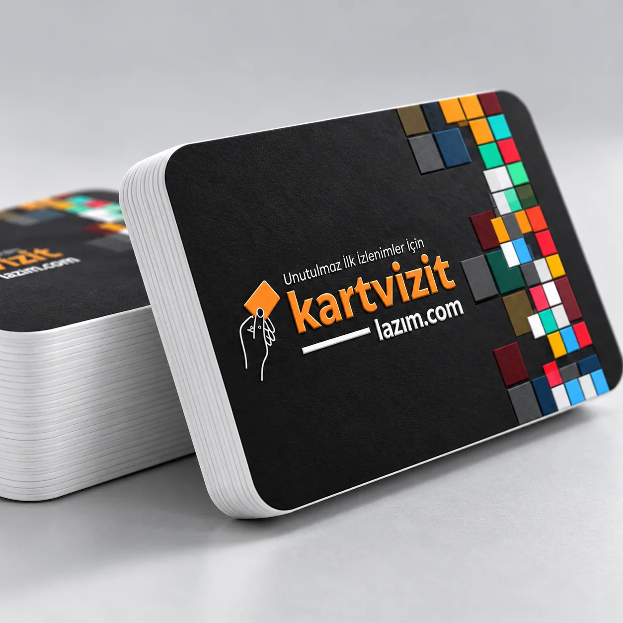 800 gr. Kabartmalı Oval Kesim Kartvizit